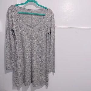 So light gray long sleeve sweater dress — size small